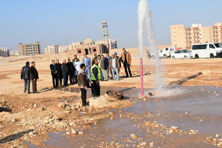 لاول مرة ضخ مياه نهر النيل لجامعة سوهاج الجديدة