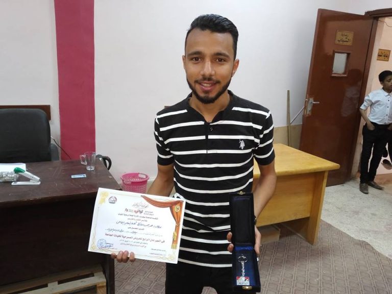 تهنئة لافضل ممثل على مستوى الجامعة