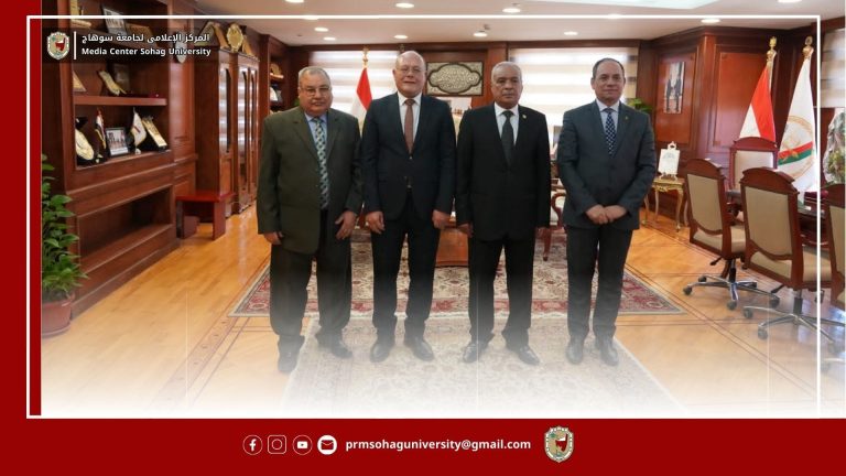 لتقديم التهنئة بالمنصب الجديد.. رئيس النيابة الإدارية يستقبل رئيس جامعة سوهاج