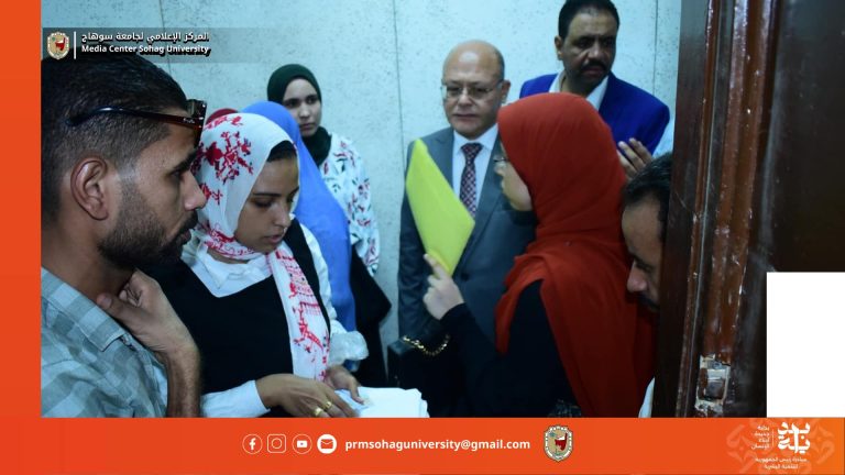 *النعماني بتابع إجراءات تسكين الطلاب والطالبات القدامى بمدن سوهاج الجامعية*