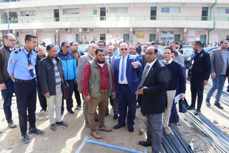 *النعماني يتفقد الأعمال الإنشائية لمبني الخدمات الملحق بمستشفى الجراحات المتخصصة تمهيدًا لتشغيلها قريبًا*