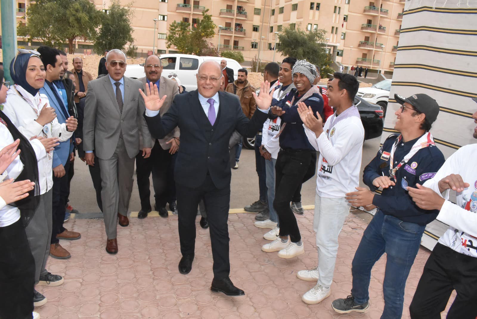 Al-Nomany participates with 200 Male and Female students in the Eighth Scout and Guide Festival