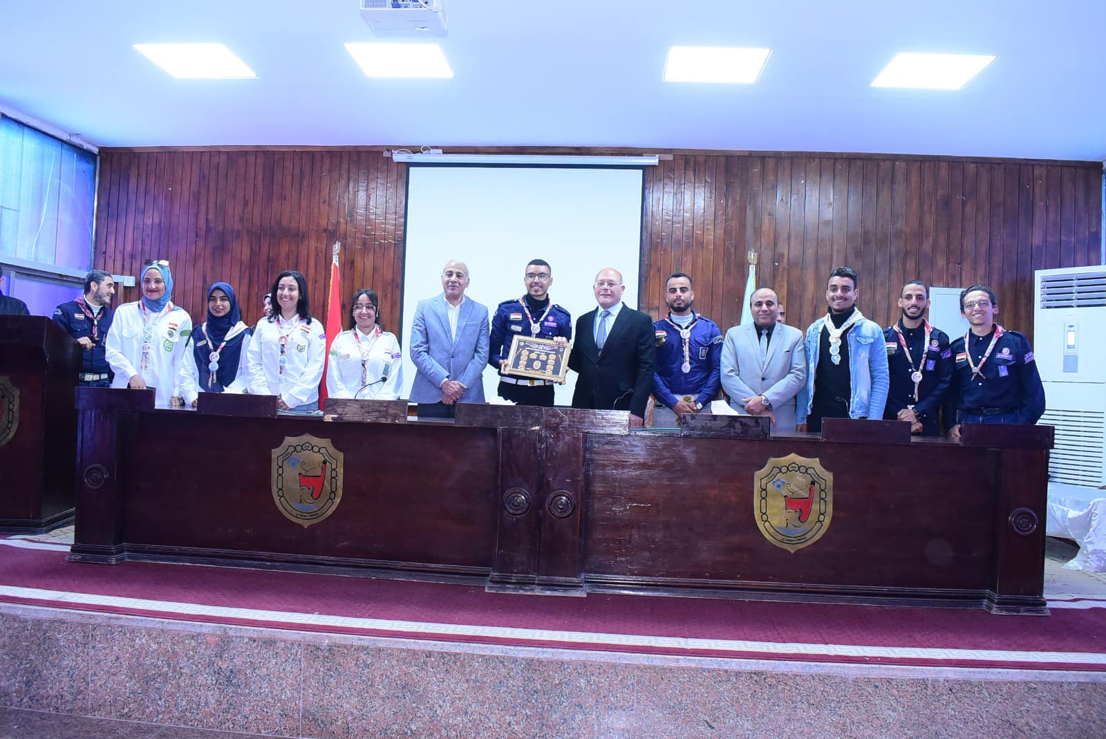 President of Sohag University honors the Students who won the Sports Championships, Scouting Activities and Public Service