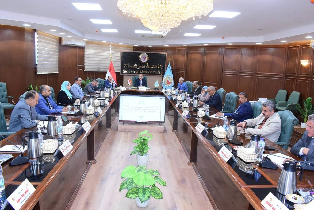 Holding the University Council in the Presence of Major General Samir Farag…and the Council approves on the Establishment of a Company to Market the Outcomes of the Scientific Research
