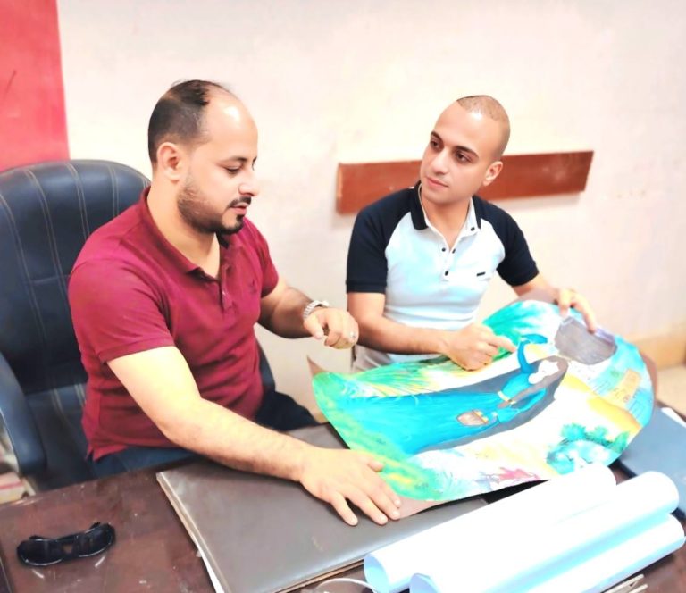 (( اتحاد طلاب كلية التكنولوجيا والتعليم جامعة سوهاج ينظم مسابقة في الرسم   ))
